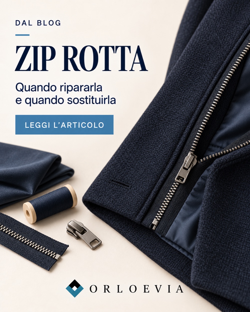 Zip rotta: quando ripararla e quando sostituirla