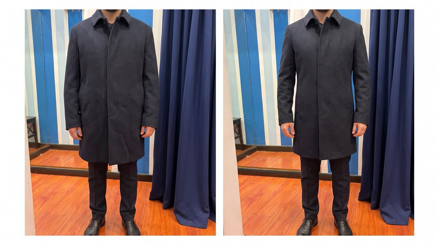 Cappotto Largo in Vita — Orlo e Via