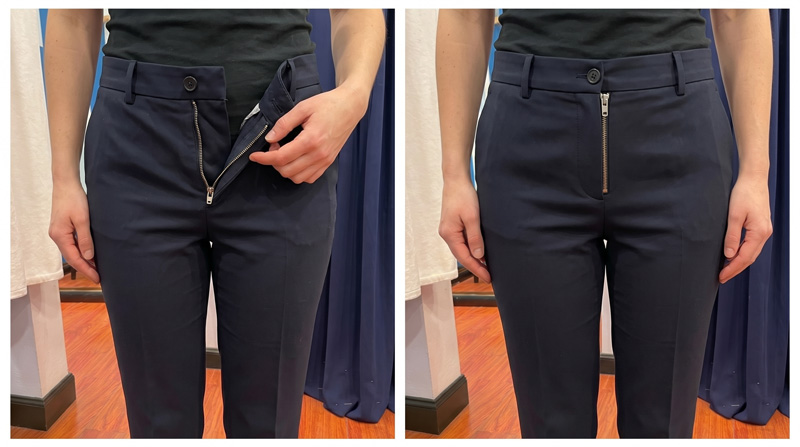 Zip Pantaloni — Orlo e Via
